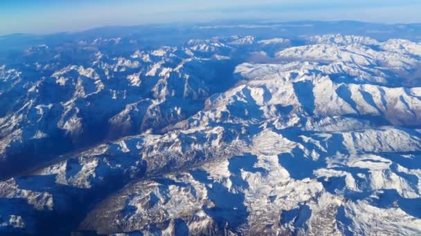 Alpes entre França, Itália e Suíça — Vídeo de Stock