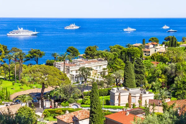 Kaptan Ferrat 'ın hava manzarası, Fransız Rivierası — Stok fotoğraf