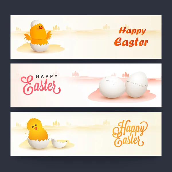 Web-Header oder Banner für die Osterfeier. — Stockfoto