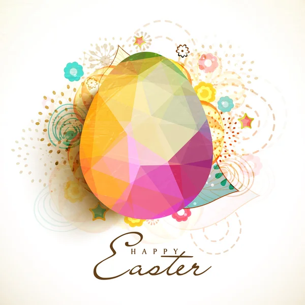 Colorful Origami Egg for Easter celebration. — 图库照片