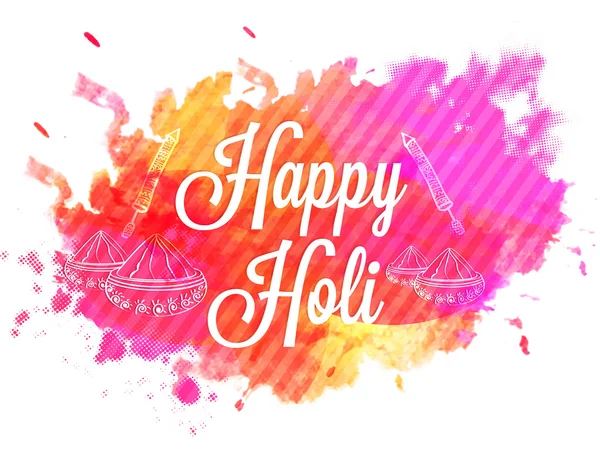Cartel, pancarta o folleto de celebración de Holi . —  Fotos de Stock