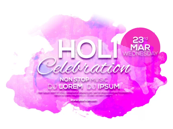 Invitation Card design for Holi celebration. — Φωτογραφία Αρχείου