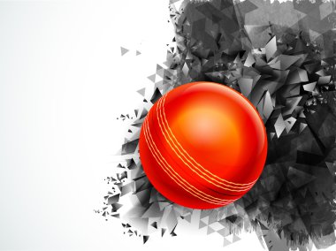 Kriket spor kavram için parlak top.