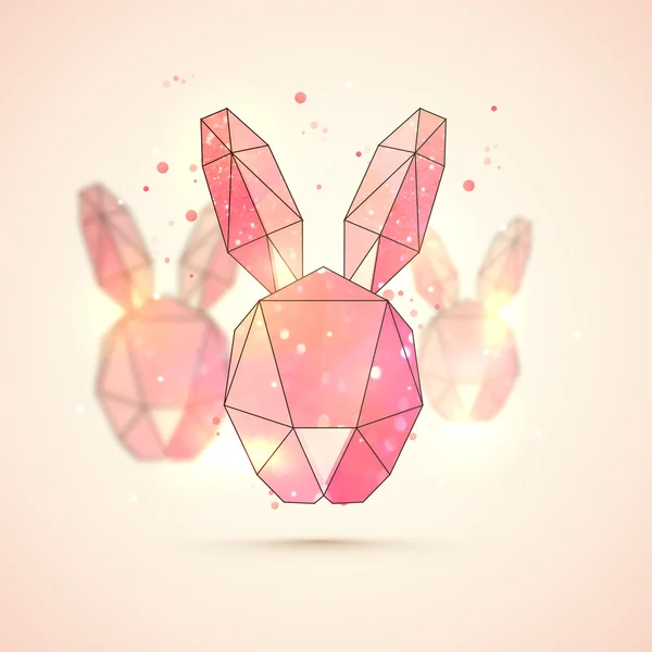 Origami Bunny for Happy Easter celebration. — Stock Photo, Image