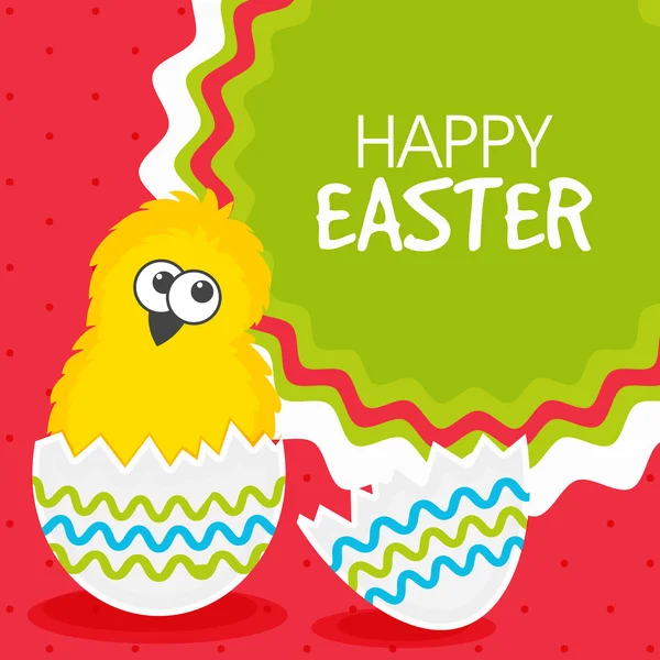 Wenskaart voor Happy Easter viering. — Stockfoto