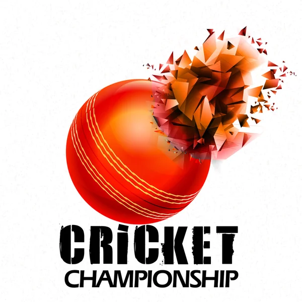 Ballon créatif pour le concept de championnat de cricket . — Photo