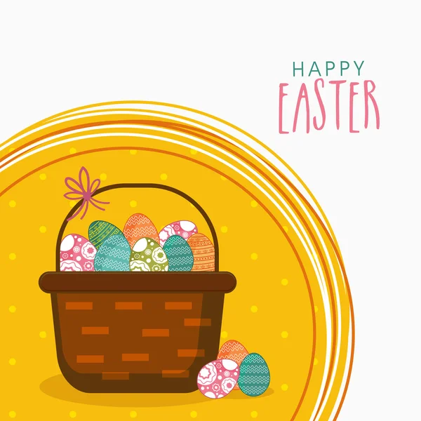 Greeting card for Happy Easter celebration. — Stock Photo, Image