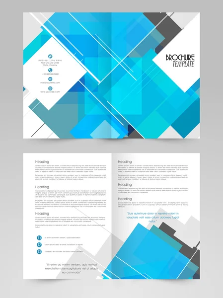 Abstracte Brochure, sjabloon of Flyer ontwerp. — Stockvector