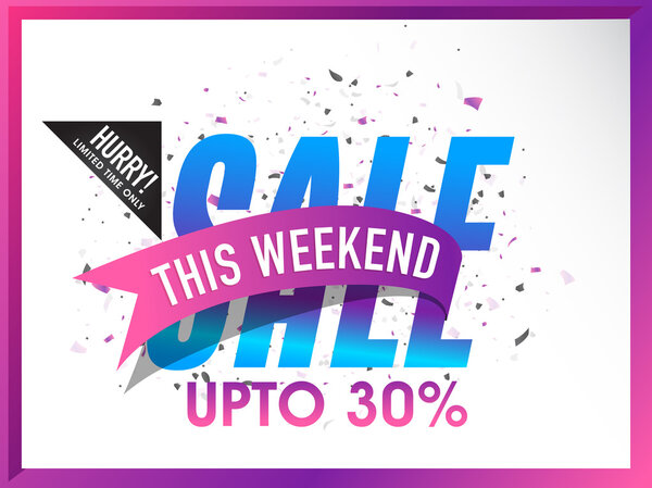 Weekend Sale Flyer or Banner.