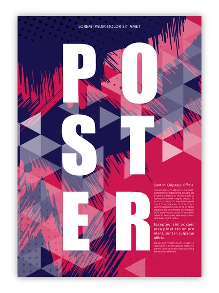 Abstracte flyer of banner voor uw bedrijf. — Stockvector