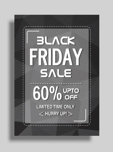 Black Friday Sale Flyer, Poster or Banner. — Stockvector