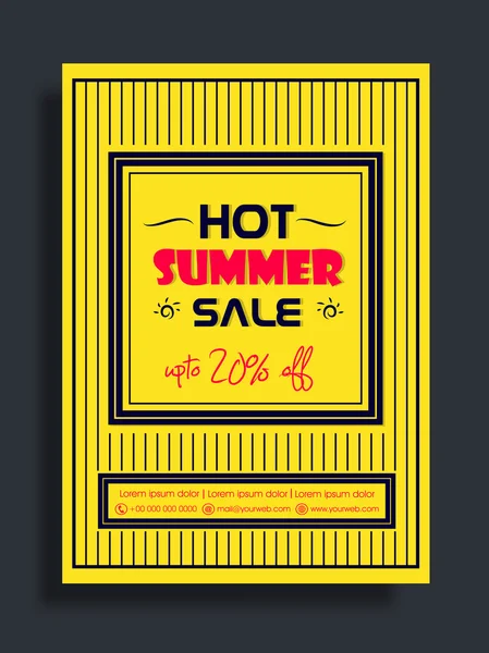 Hot Sale Flyer, Poster or Banner design. — Stock Vector