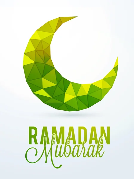 Creative Moon for Ramadan celebration. - Stok Vektor