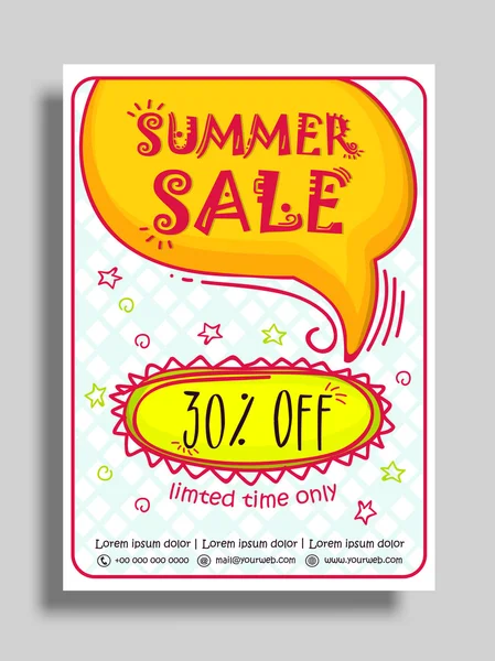 Sale Flyer, Poster or Banner design. — Stock Vector