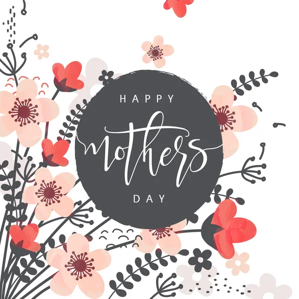 Cartão de saudação para a celebração do Dia das Mães . — Vetor de Stock
