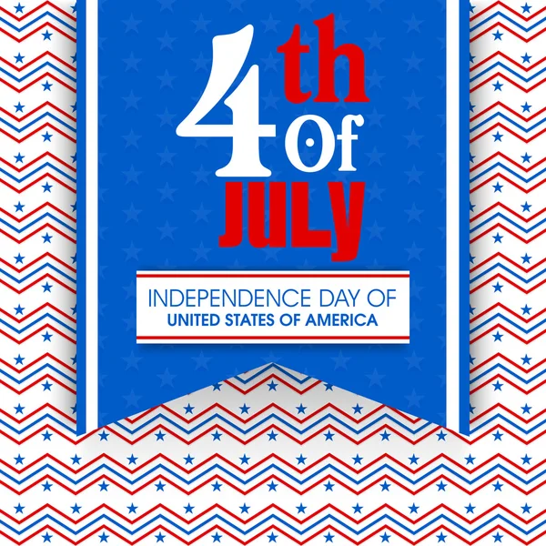 Poster or Banner for American Independence Day. — Stock Vector