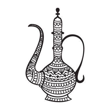 İslam Festivali kutlamaları için Geleneksel Jug.