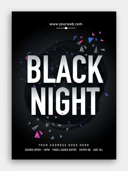 Music Party Flyer, Template or Banner design. — Stock Vector
