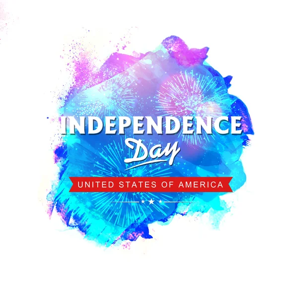 Cartaz, banner ou panfleto para o Dia da Independência Americana . — Vetor de Stock