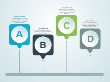 İş için parlak infografik öğeler.