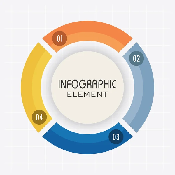 Elemento infográfico criativo para negócios . — Vetor de Stock
