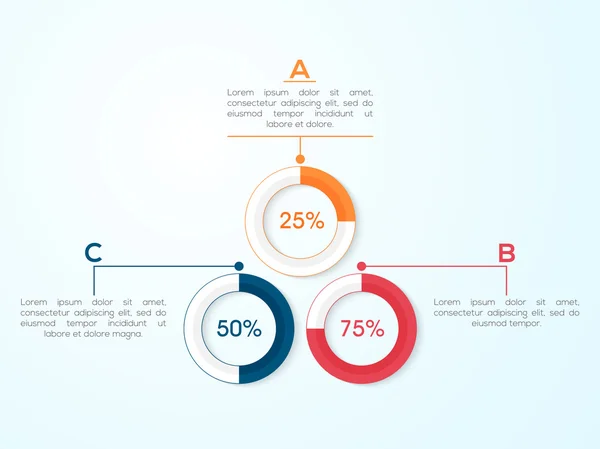 Statistical infographic elements for Business. — Stock Vector