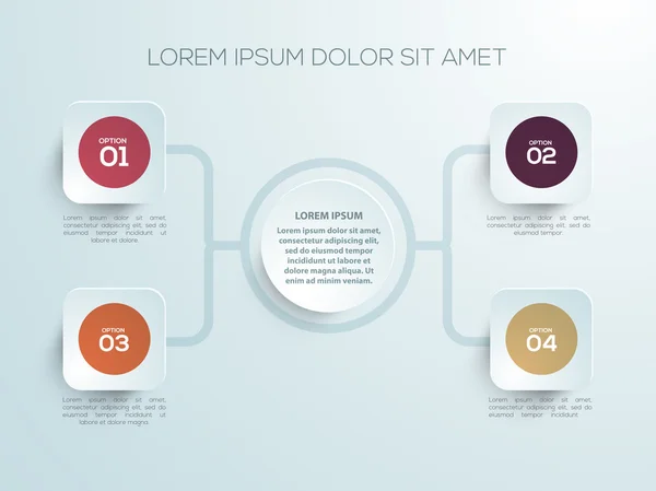 Elemento infográfico creativo para empresas . — Vector de stock