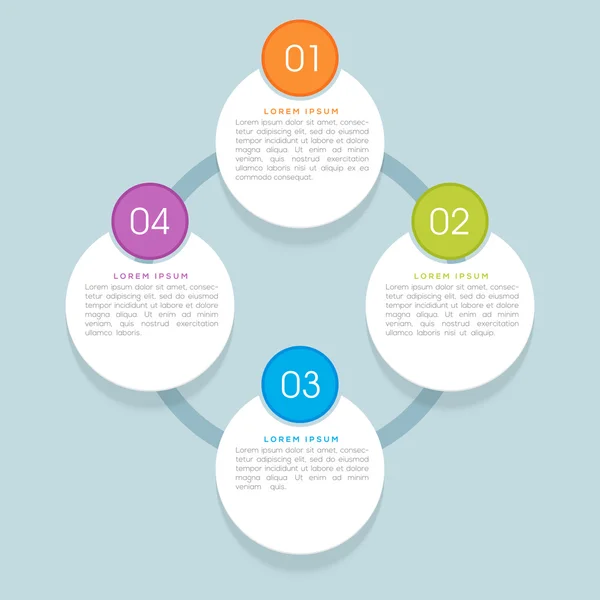 Círculos infográficos criativos para negócios . —  Vetores de Stock