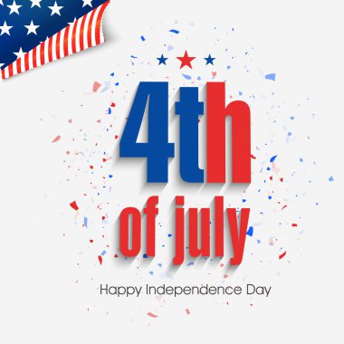 Amerikan Bağımsızlık Günü için Şık Metin.