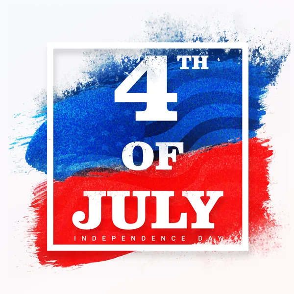 Affisch, Banner eller Reklamblad för 4: e juli firande. — Stock vektor