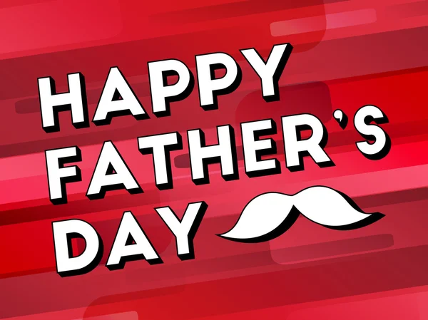 Babalar günü kutlama için tebrik kartı. — Stok Vektör