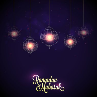 Ramazan kutlamaları için Kandilli tebrik kartı.