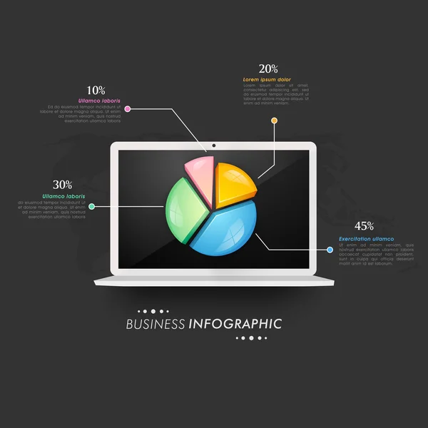 Kreative infografische Elemente für Unternehmen. — Stockvektor