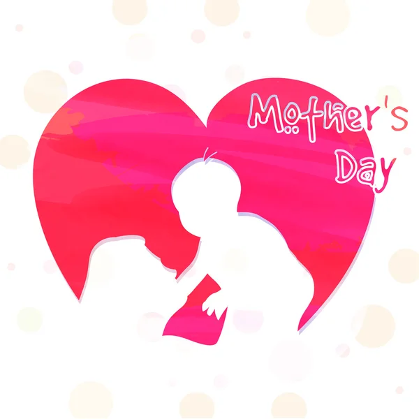 Anyák napi ünneplése kreatív illusztrációként. — Stock Vector