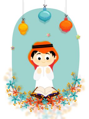 İslami Boy Okuma Kur'an-ı Kerim Shareef.