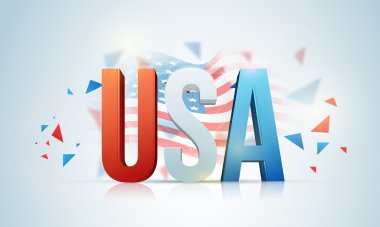 3D metin için Amerikan Bağımsızlık günü.