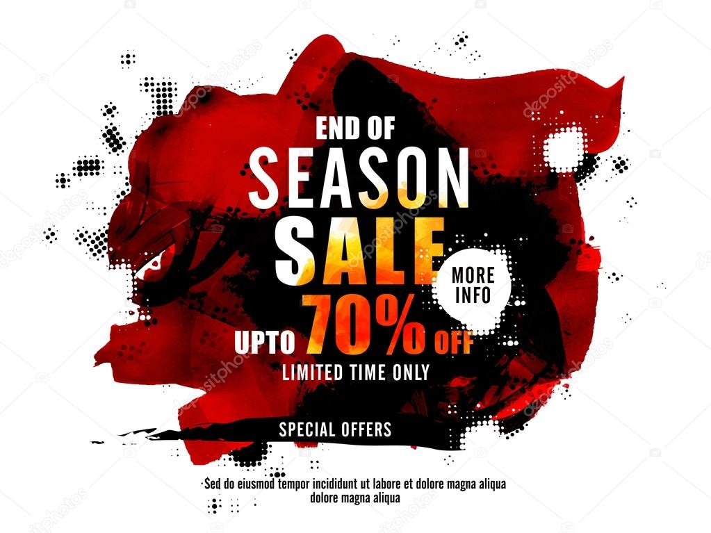 End of Season Sale Poster, Banner or Flyer design. Stock Vector by  ©alliesinteract 113117682