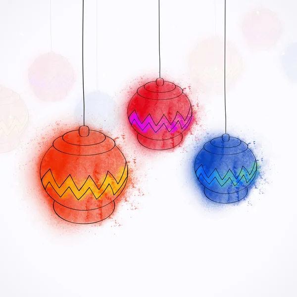 Creative Lamps for Islamic Festivals celebration. — Stock Vector