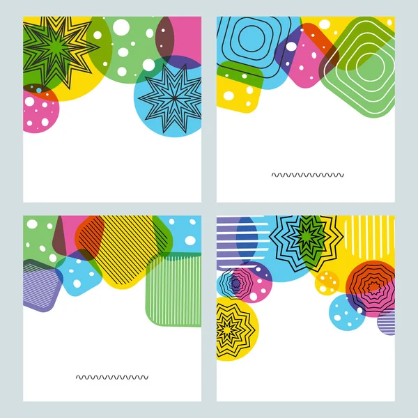 Set of abstract pattern or background. — Stock Vector