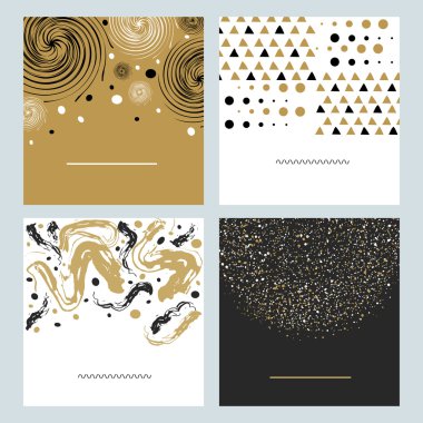 Elle çizilmiş soyut arka plan kümesi.