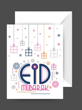 Bayram kutlaması için Zarflı Tebrik Kartı.