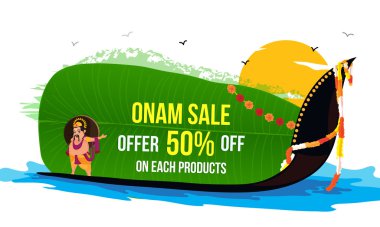 Onam Satış Afiş, Banner veya Flyer tasarım.