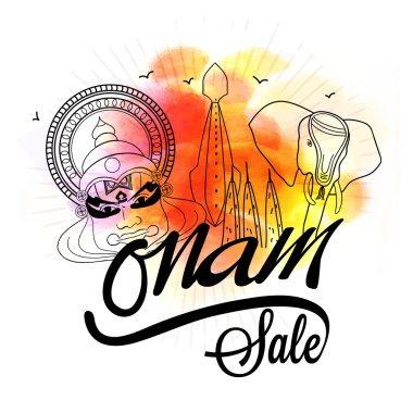 Onam Satış Afiş, Banner veya Flyer tasarım.
