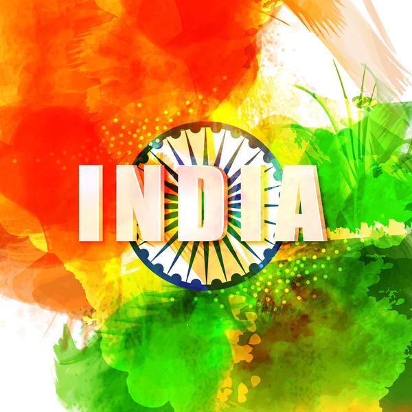 Kartkę z życzeniami na dzień niepodległości Indii. — Wektor stockowy