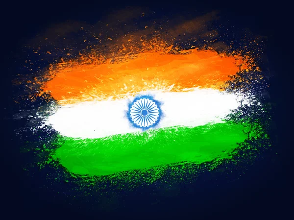 Δημιουργική Ινδική σημαία σχέδιο για την ημέρα της ανεξαρτησίας. — Διανυσματικό Αρχείο
