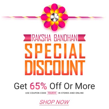 Satılık Poster, afiş veya Raksha Bandhan el ilanı.