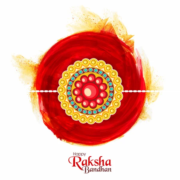 Hermoso rakhi para la celebración de Raksha Bandhan . — Archivo Imágenes Vectoriales