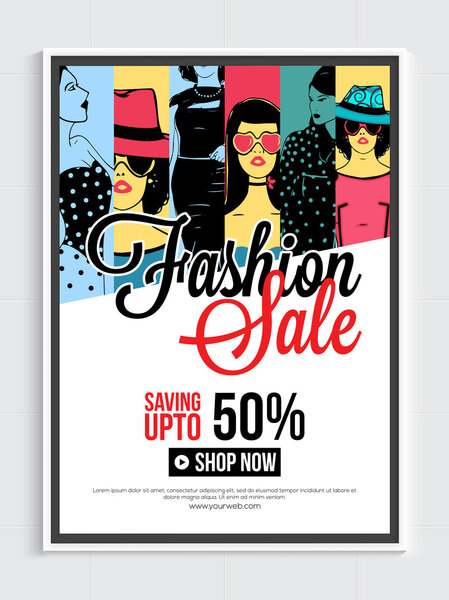 Fashion Sale Poster, Banner or Flyer Design.
