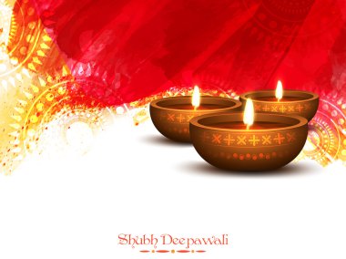 Diwali Kutlama için Işıklı Işıklı Lambalar.