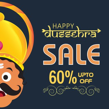 Mutlu Dussehra Satış Afiş, Afiş veya Flyer.